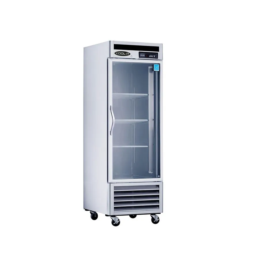 Холодильный шкаф Kool-It KBSR-1G Stainless Steel Merchandiser Glass Door Reach-I — фото лота 1