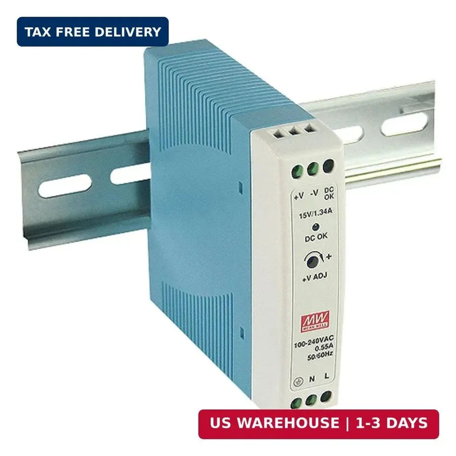 Блок питания Mean Well MDR-20-5 DIN Rail Power Supply 5V 3A 15W 100-240VAC OB