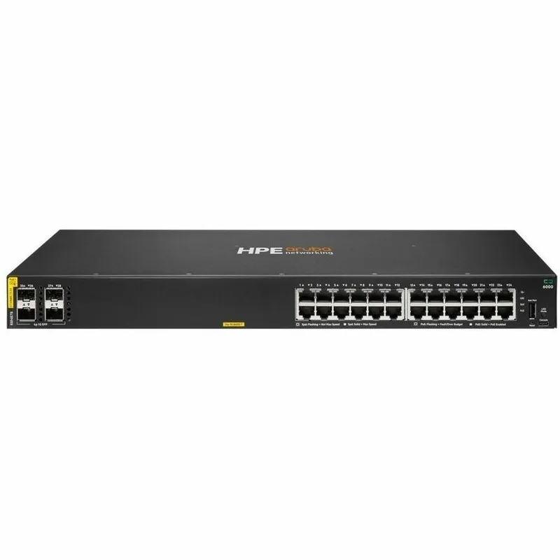 Коммутатор HPE R8N87B Aruba Networking CX 6000 24 Port Class4 PoE 4p SFP 1G 370W — фото лота 1