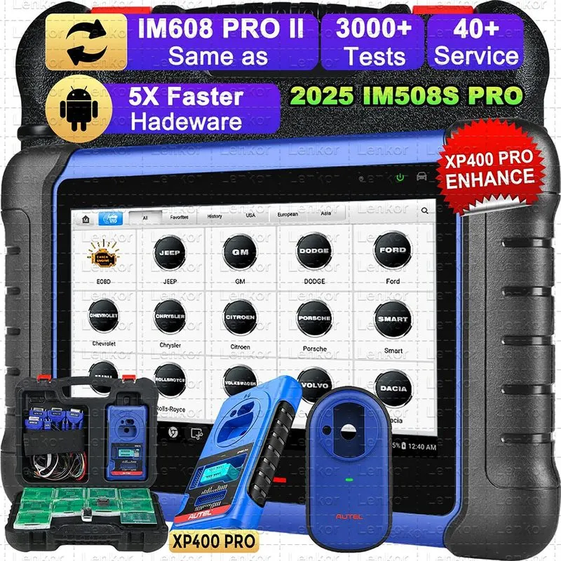 Диагностический сканер Autel MaxiIM IM508S+XP200+XP400 PRO as IM608 Pro II Key P — фото лота 1