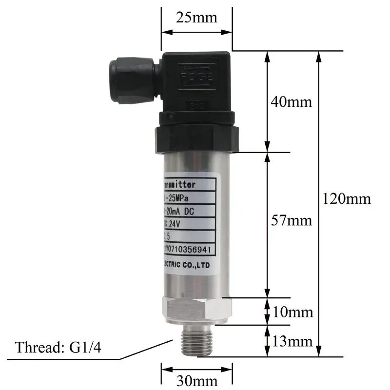 Датчик давления Pressure Transmitter 0-60Mpa 4-20mA RS485 IP65 DC24V Industrial