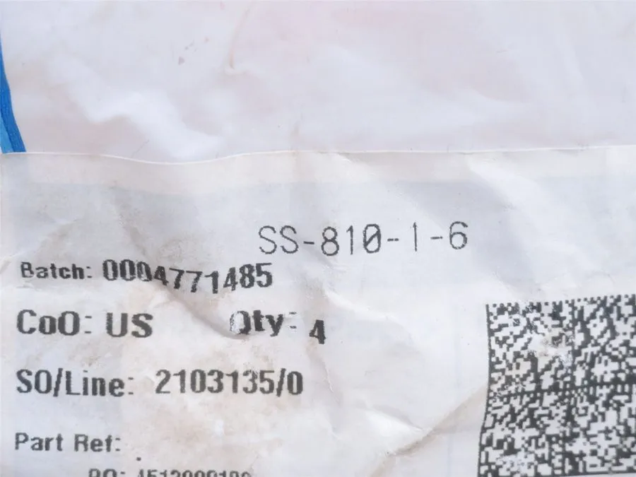 Фитинг 247995 New- Swagelok SS-810-1-6 Tube Fitting; SS-316; 1/2" Tube x 3/8NPT