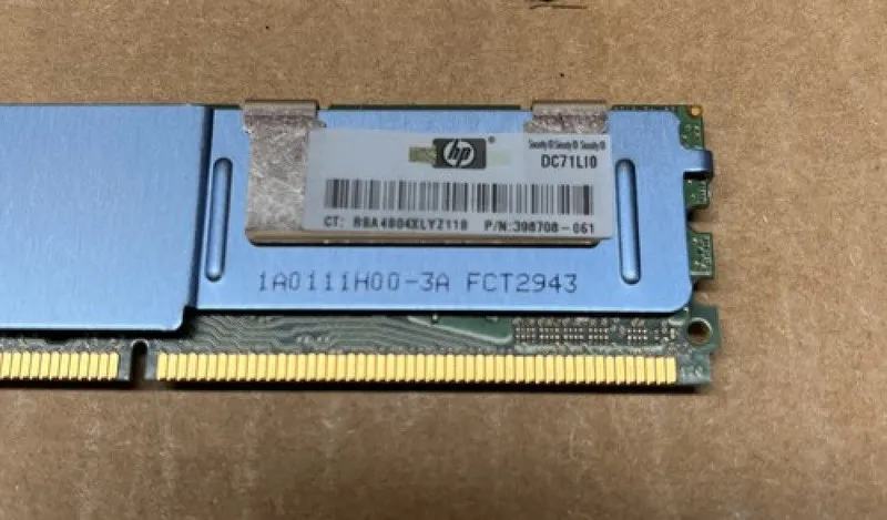 Модуль памяти Micron 4GB 2RX4 PC2-5300F-555-12-E0 MT36HTF51272FZ-667H1D6 — фото лота 2