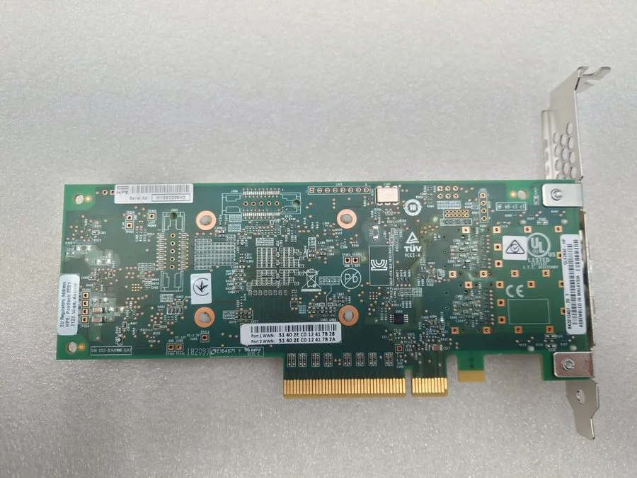 Контроллер HPE QLE2692-HP SN1100Q 16GB Dual 2-Port FC HBA 853011-001 w/ SFP Tran