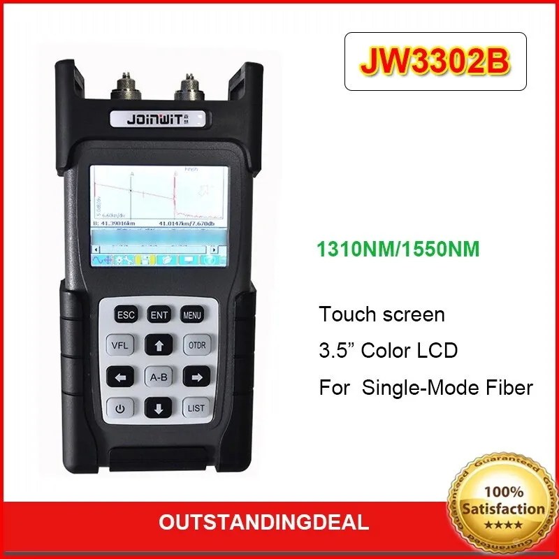 Тестер JW3302B OTDR Tester Handheld Optical Time Domain Reflectometer 1310NM/155