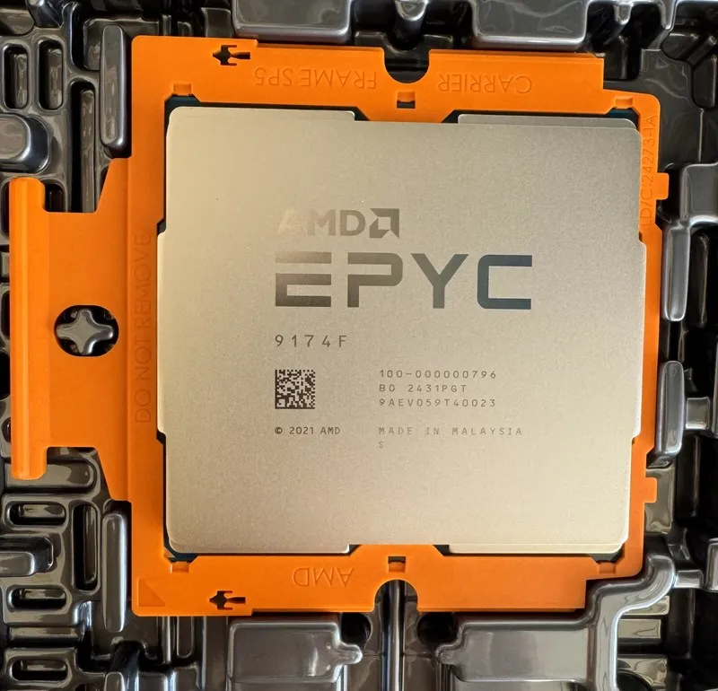 Процессор AMD EPYC 9174F Genoa 16-Core 4.1GHz SP5 256MB ZEN4 Processor CPU 100-0 — фото лота 1