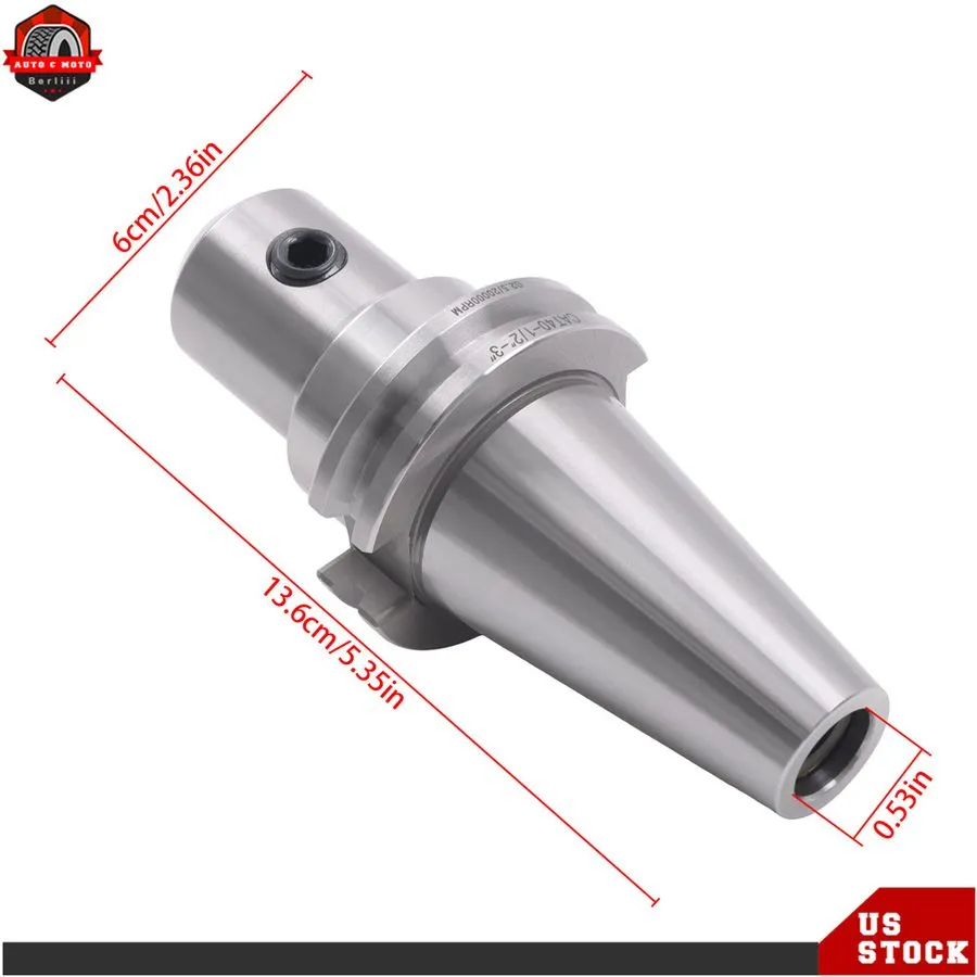 Режущий инструмент LABLT CAT40 1/2" × 3" End Mill Tool Holder Balanced G2.5 2000 — фото лота 1