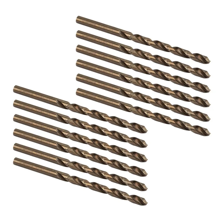 Режущий инструмент POWERTEC Cobalt Drill Bit 3/16-Inch, 135 Degree Drill Bit Set — фото лота 1
