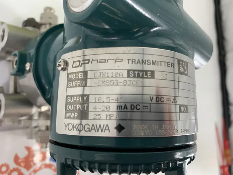 Датчик давления Yokogawa EJX110A-EMS5G-83CEN EJX110A Differential Pressure Trans — фото лота 2
