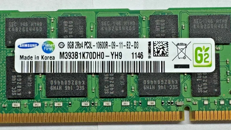 Модуль памяти Samsung 16GB (2x8GB) DDR3-1333 PC3-10600R ECC Registered M393B1K70