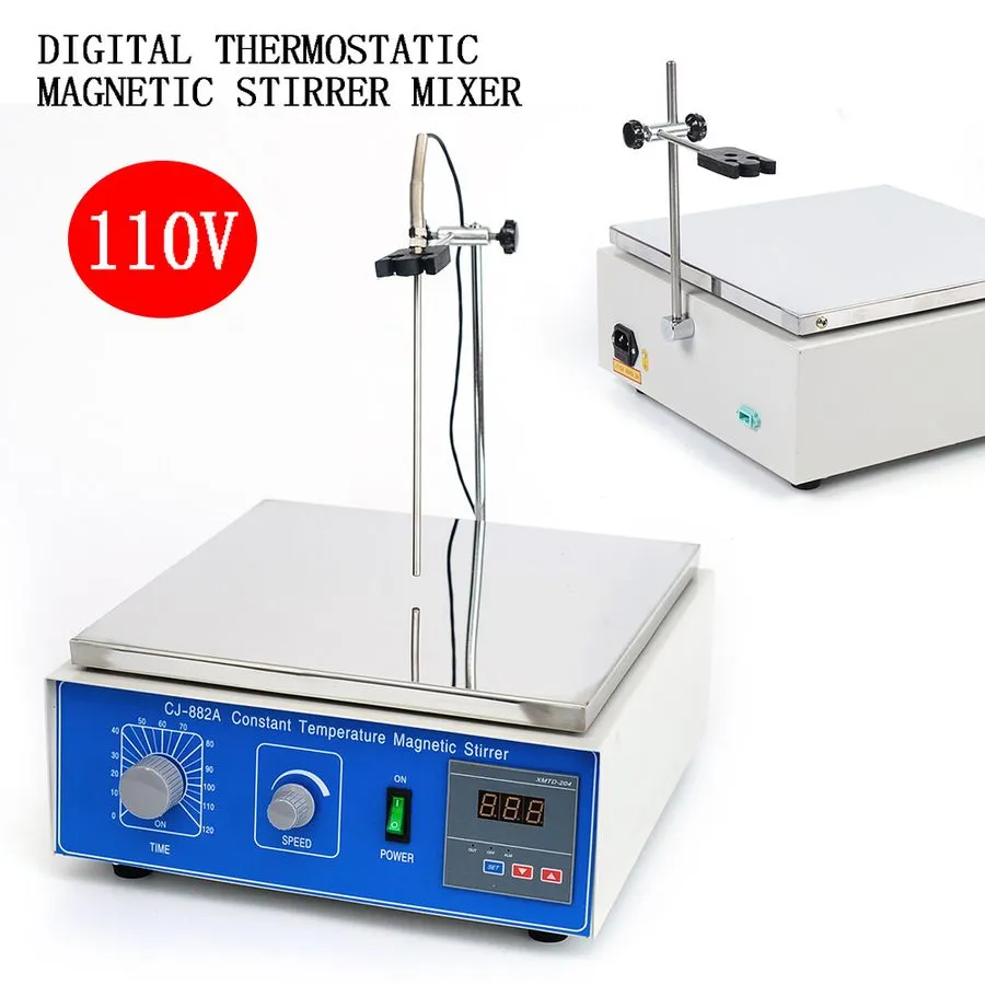 Магнитная мешалка Magnetic Stirrer 0-1250RPM Lab Mixer 10000 ml With Heat Stir P