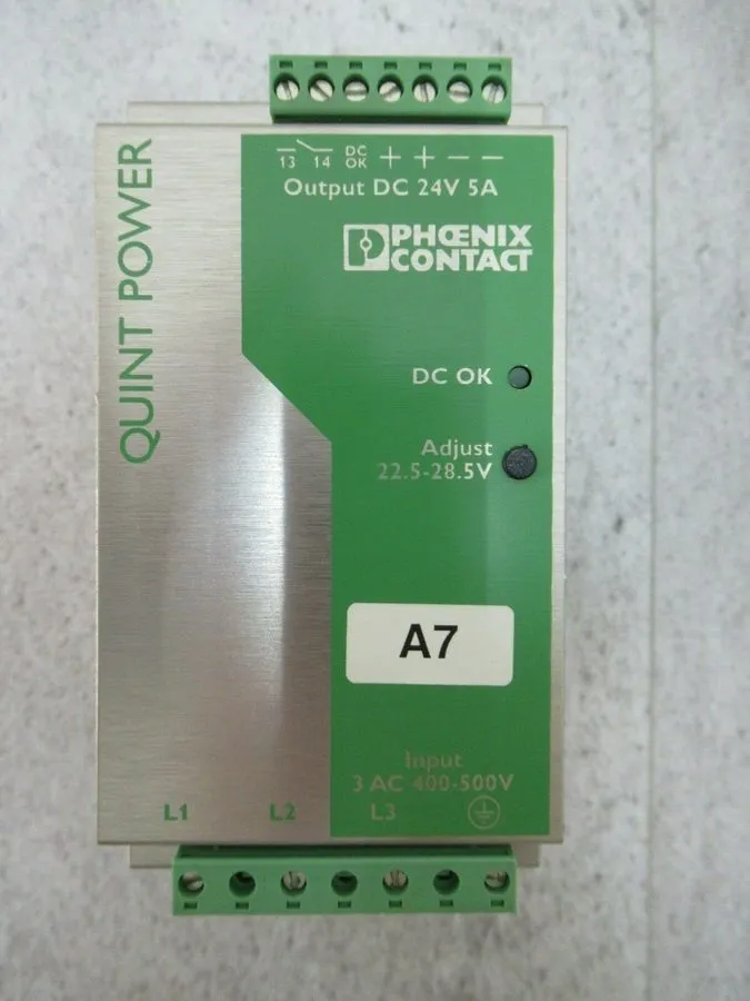 Блок питания PHOENIX CONTACT QUINT-PS-3X400-500AC/24DC/5 POWER SUPPLY 24VDC 5A