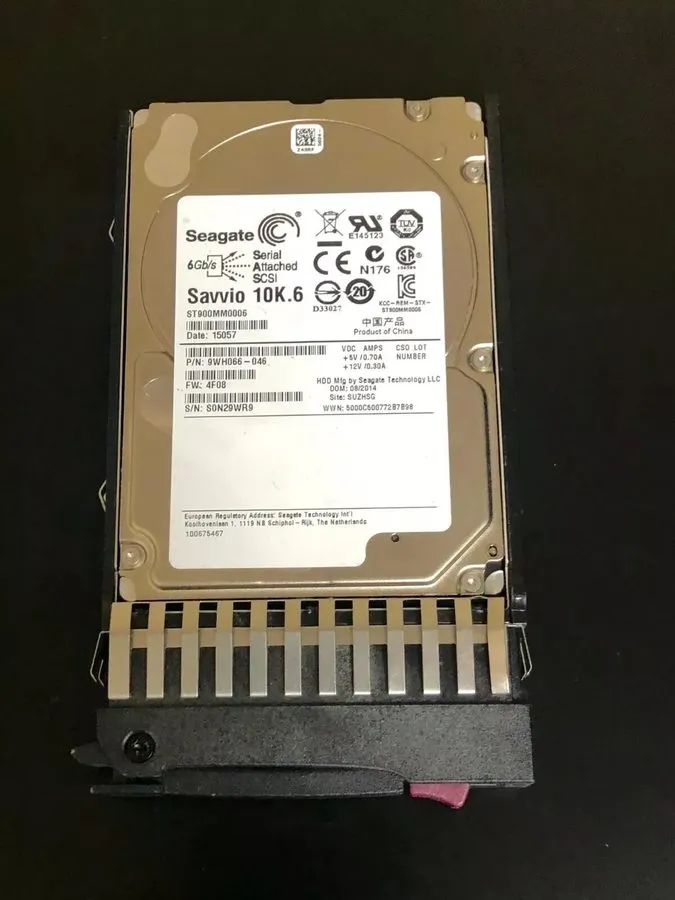 Жёсткий диск 619291-B21,619463-001,641552-004 HP 900GB 6G- SAS 10K 2.5IN DP ENT  — фото лота 1