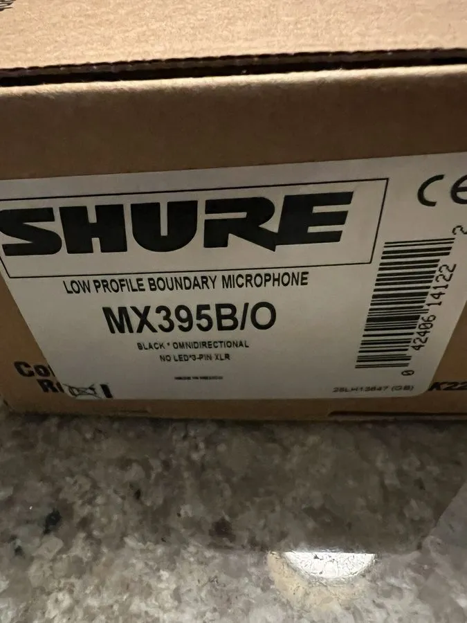 Микрофон Shure MX395 Microflex Low Profile Boundary Microphone MX395B/O Black