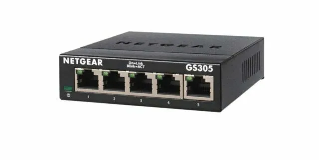 Коммутатор NETGEAR GS305300PAS 5 Port Gigabit Ethernet Unmanaged Switch