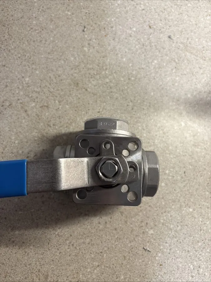 Клапан Burkert 1 1/2 stainless 3 way ball valve CF8M 800WOG — фото лота 2