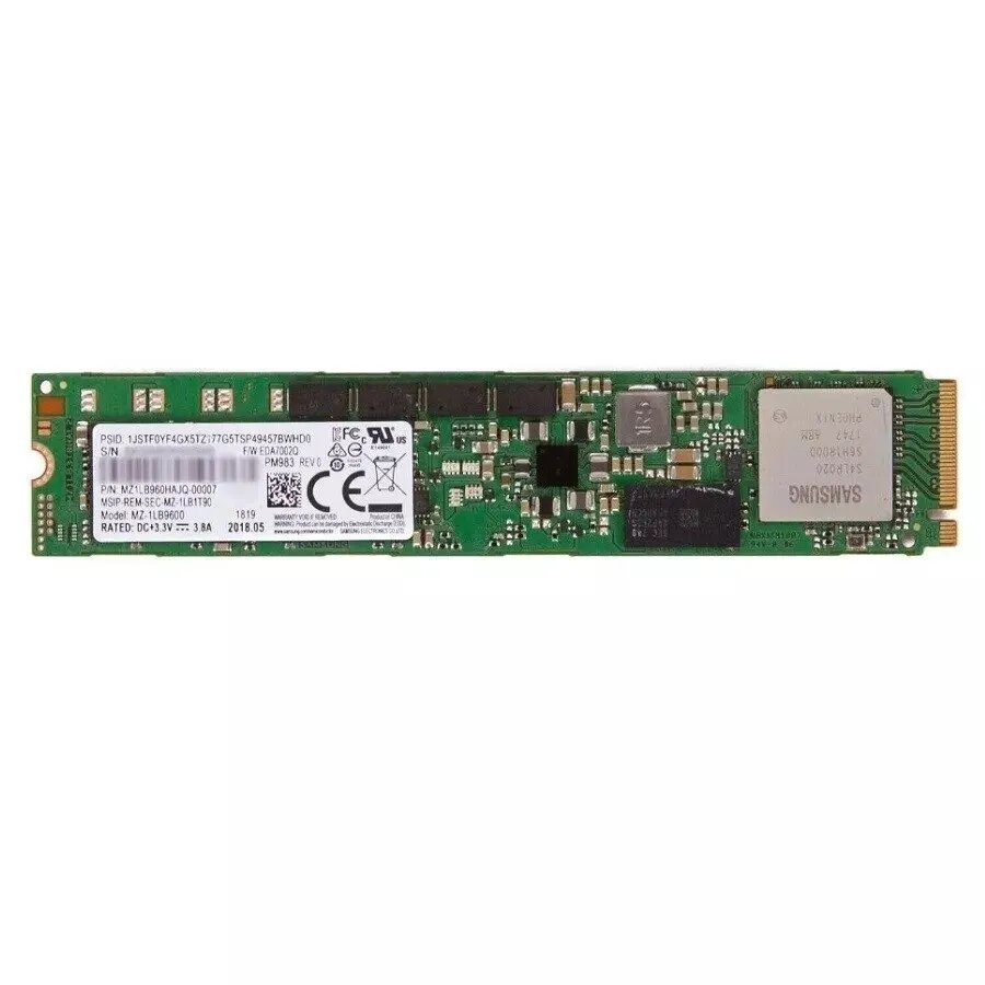 SSD-накопитель Samsung PM983 960GB SSD M.2 NVMe PCIe Solid State Drive MZ1LB960H