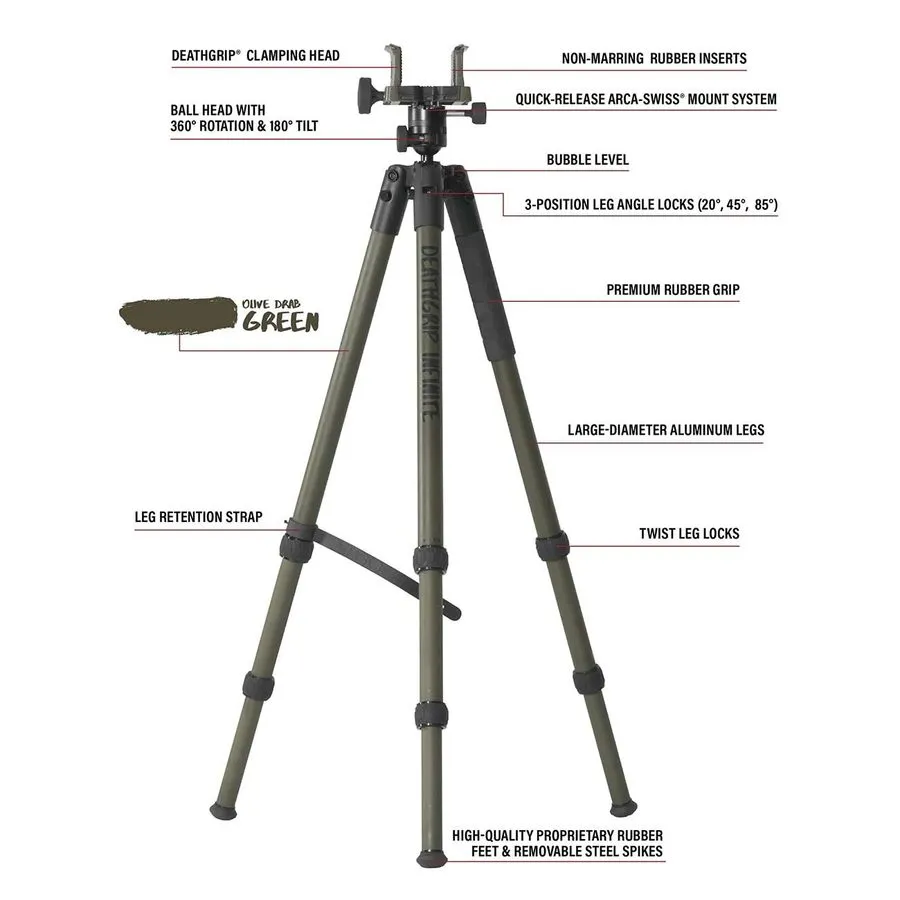 Оборудование видеонаблюдения Bog-Pod 1159188 DeathGrip Infinite Tripod, Aluminum