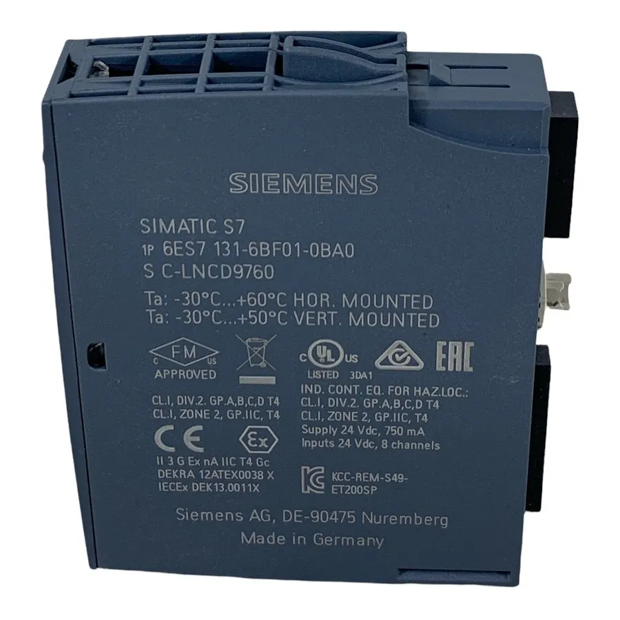 Модуль ввода-вывода Siemens 6ES7131-6BF01-0BA0