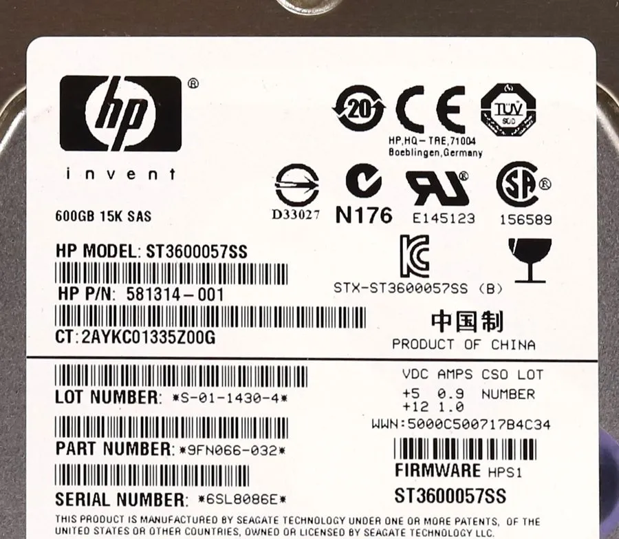 Жёсткий диск ST3600057SS Seagate Cheetah 600GB 15K RPM 6Gb/s 3.5" SAS HDD Hard D