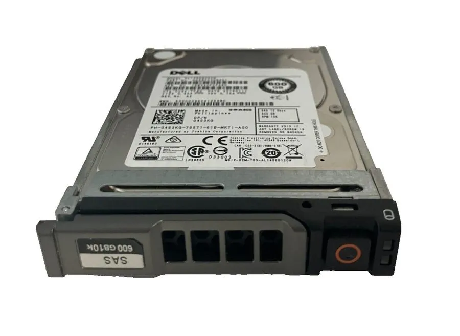 Жёсткий диск 0453KG DELL 453KG AL14SEB060N 600GB 10K SAS 12Gbps 2.5" HDD Hard Dr