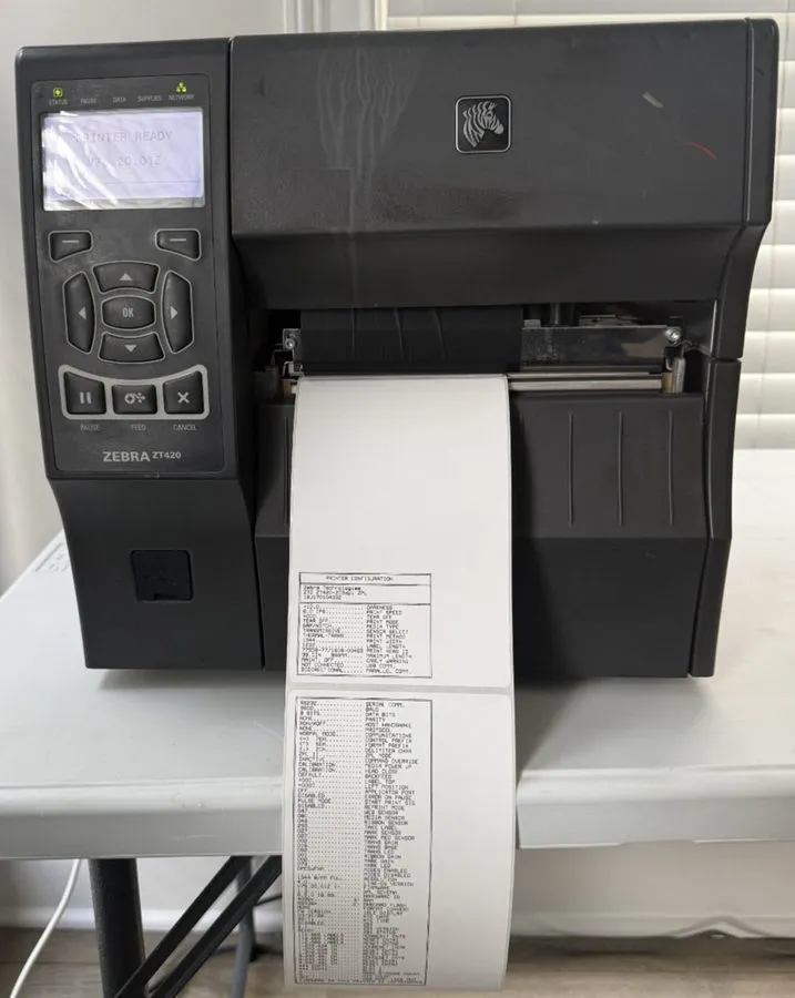 Принтер этикеток Zebra ZT420 203 dpi Thermal Transfer Printer Zebra Firmware Gre