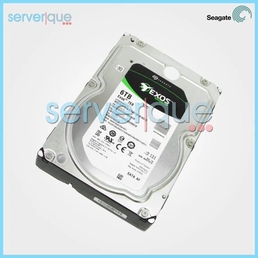 Жёсткий диск ST6000NM0115 Seagate Exos 7E8 6TB SATA 7.2K RPM 6GB/s 3.5" Hard Dri