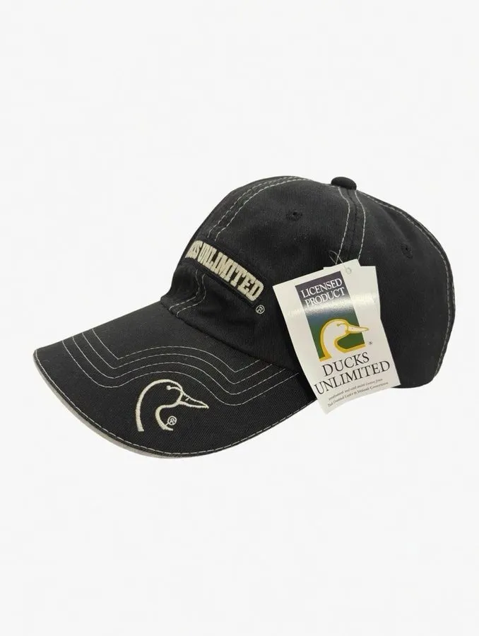 Контроллер Wi-Fi NWT Ducks Unlimited Black Baseball Cap Hat White Contrast Stitc — фото лота 3