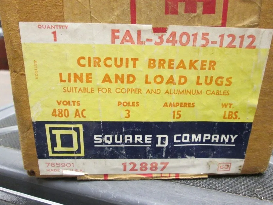 Автоматический выключатель Square D FAL34015 Circuit Breaker, 15A, 480V AC, 250V