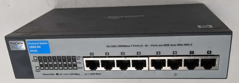 Коммутатор HP PROCURVE 1800-8G J9029A 8 PORT GIGABIT NETWORK SWITCH