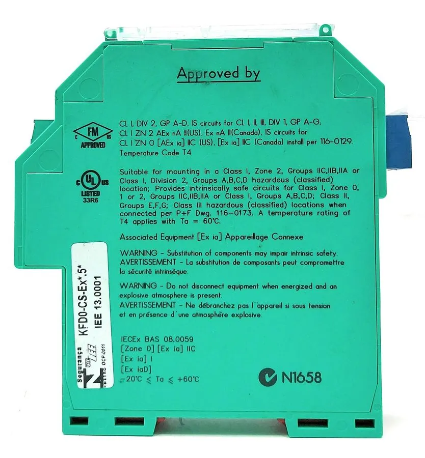 Блок питания PEPPERL+FUCHS KFDO-CS-Ex1.52 Smart Transmitter Isolator / Power Sup — фото лота 2