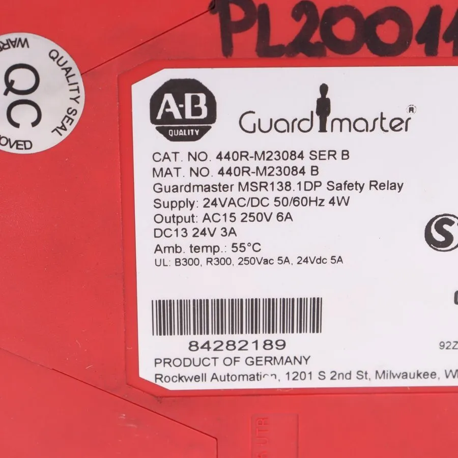 Реле безопасности Allen-Bradley MSR138.1DP Safety Relay 440R-M23084 24VAC/DC Tim
