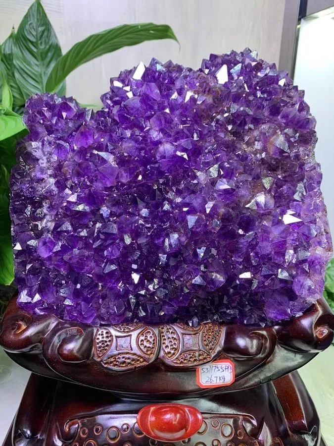Лабораторный прибор 58.74LB TOP Natural Uruguay Amethyst flowers quartz crystal