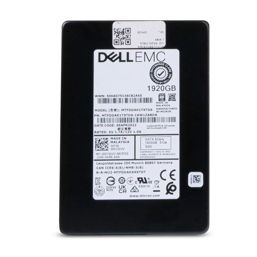 SSD-накопитель Micron 5300 PRO 1.92TB 2.5" SATA SSD MTFDDAK1T9TDS with low life 
