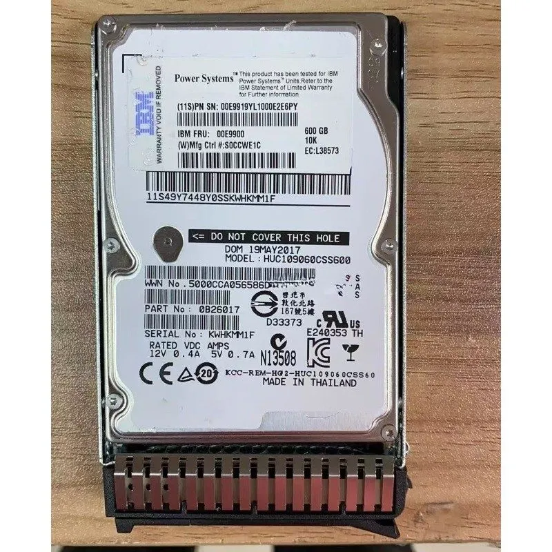Жёсткий диск IBM 600GB ESD5 00E9919 00E9900 00E9920 10K SAS 2.5'' Power8 Hard Dr