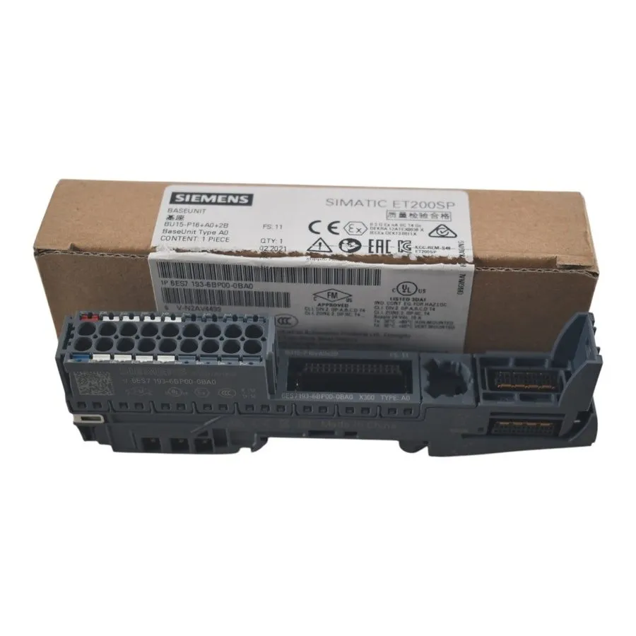 Модуль ввода-вывода Siemens 6ES7193-6BP00-0BA0 SIMATIC ET 200SP, Base Unit BU15-