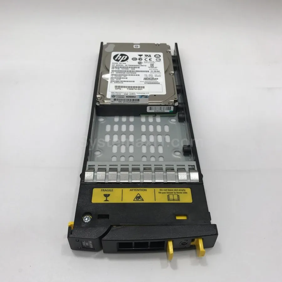 Жёсткий диск 727398-001 C8R72A HPE 600GB 727290-005 10K 2.5"SAS 3PAR Storage M67