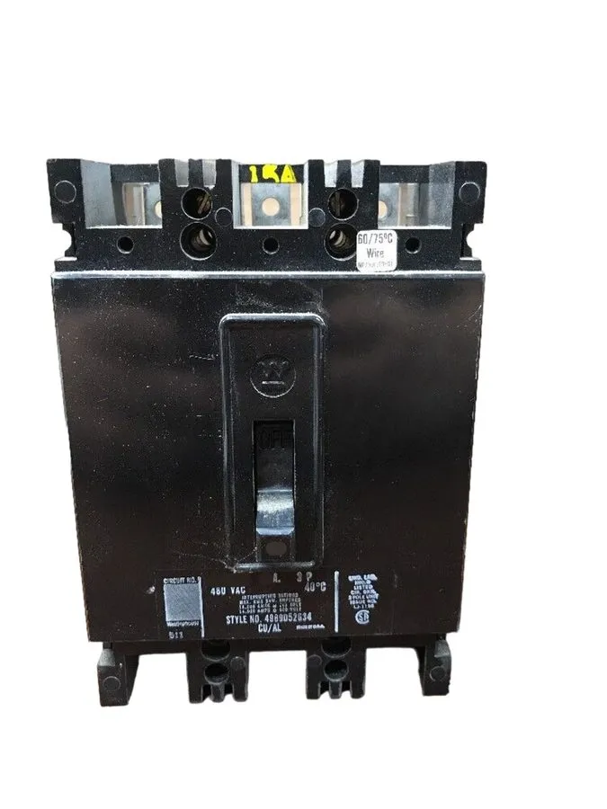 Автоматический выключатель WESTINGHOUSE EHB3020 3 Pole 20 Amp 480V AC Type EHB M