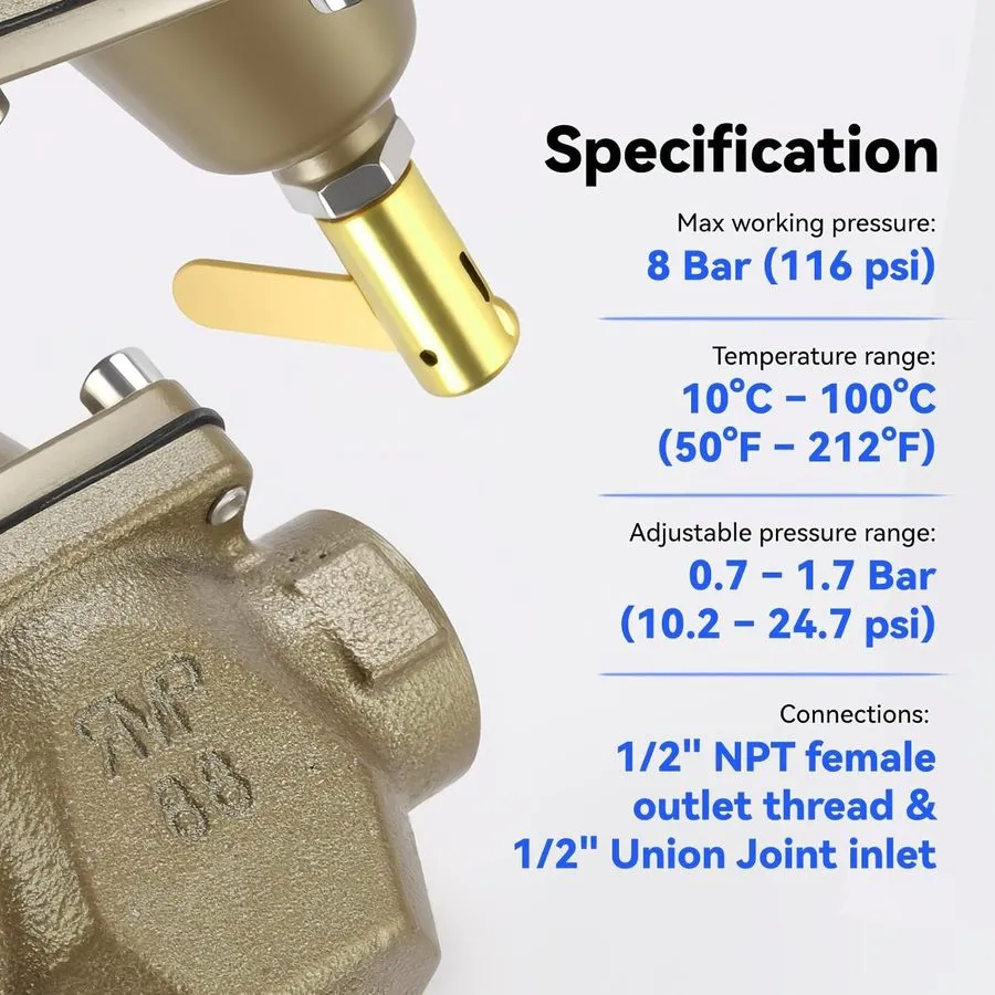 Трубопроводная арматура Watts B1156F S1156F High Capacity 1/2" Bronze Feed Water
