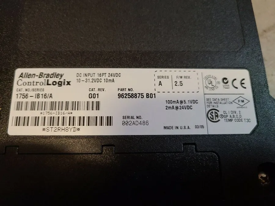 Модуль ввода-вывода Allen Bradley 1756-IB16/A