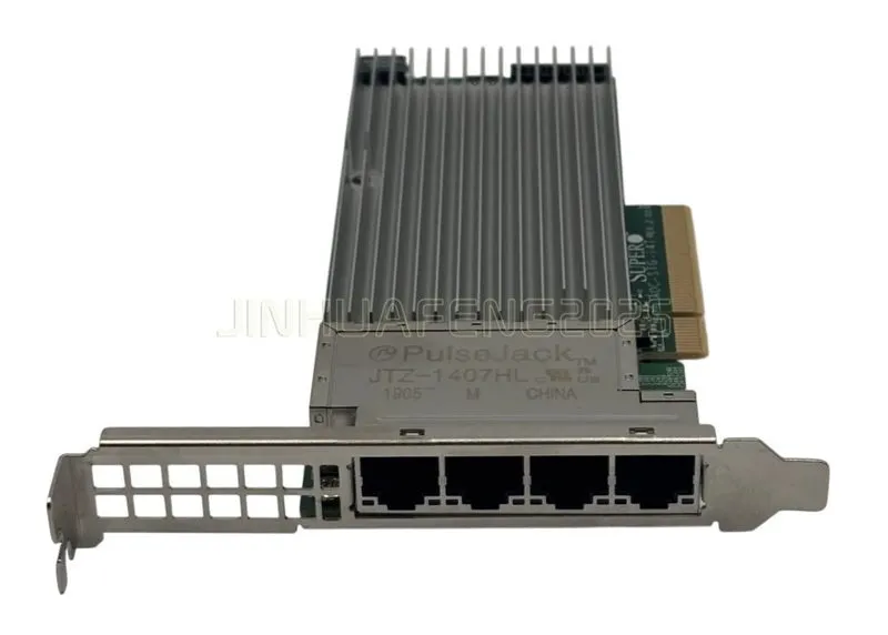Кабель Supermicro AOC-STG-i4T 10Gigabit BaseT Quad Port 4xRJ45 SFP+ X710-T4 — фото лота 1