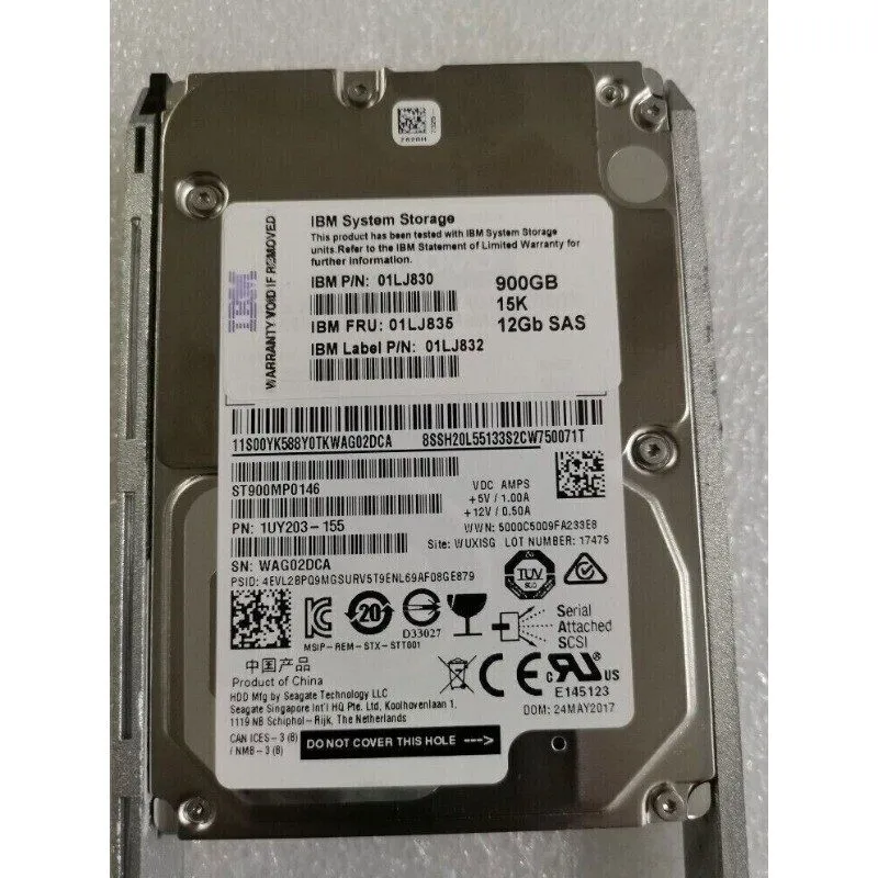 Жёсткий диск IBM 900GB 15K 01LJ835 01LJ832 01LJ830 SAS 12Gb 2.5" V5000 Gen2 HARD