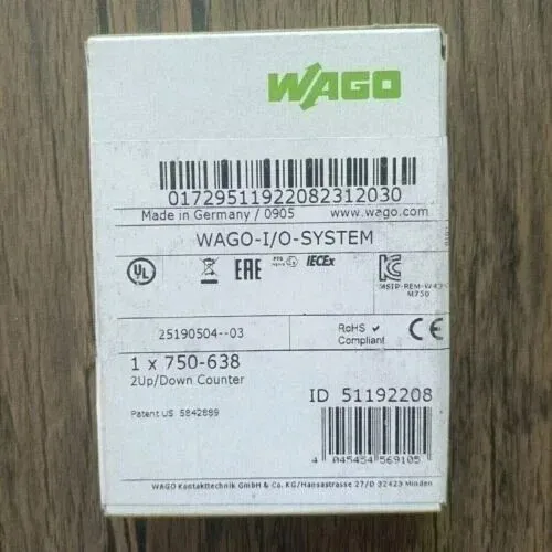 Модуль WAGO 750-638 COUNTER MODULE 24VDC — фото лота 1