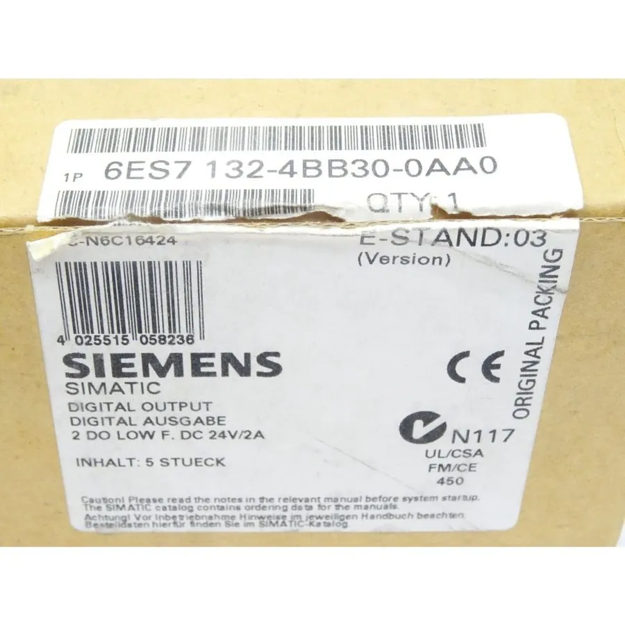 Модуль ввода-вывода Siemens 6ES7132-4BB30-0AA0 SIMATIC DP Modules