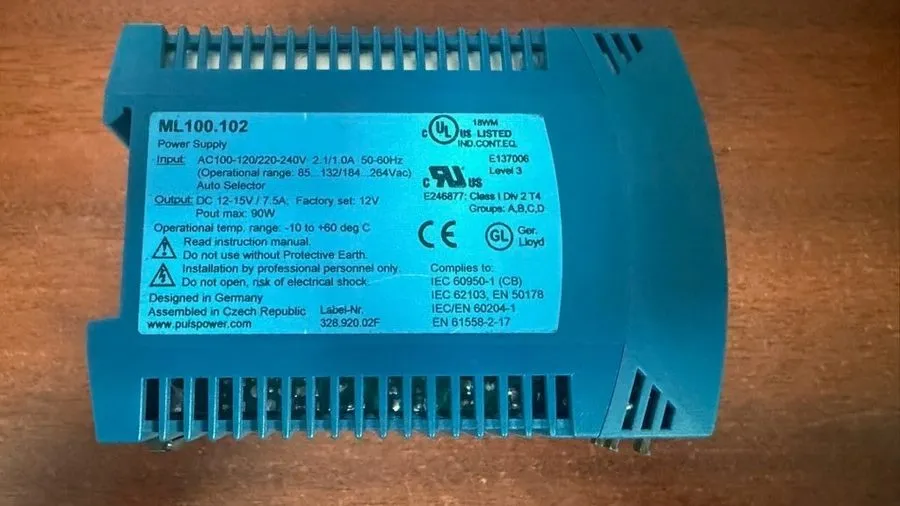 Блок питания PULS MiniLine ML100.102 90W DIN Rail Power Supply 12-15VDC 7.5A — фото лота 1
