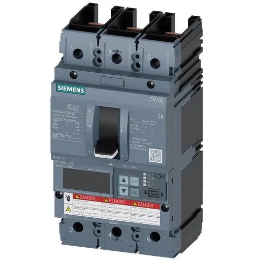 Автоматический выключатель 3VA6110-5JQ31-0AA0 Siemens 100A 600V 3-Pole Molded Ca