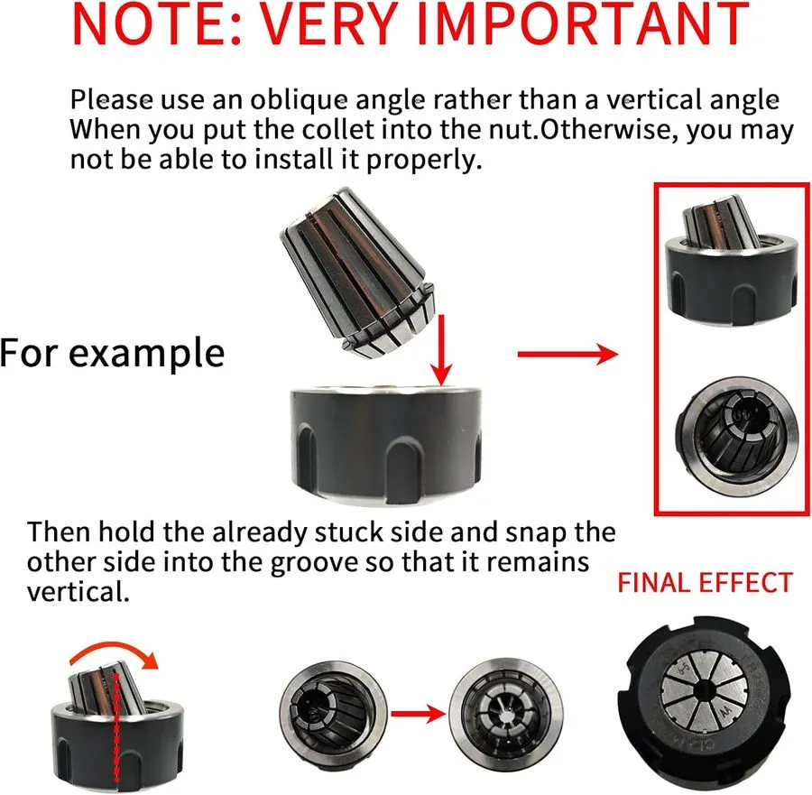 Режущий инструмент R8-ER32 Collet Chuck, Drawbar Thread 7/16"-20