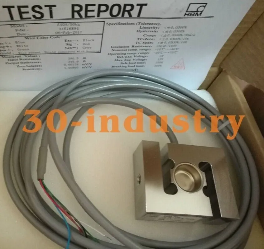 Тензодатчик HBM Load Cell S40AC3-1000KG Weighing Sensor 1-S40AC3/1T-1