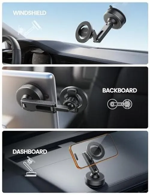 Вакуумная присоска Car Phone Holder Mount Ultra Nano Gel & 70+LBS Vacuum Suction