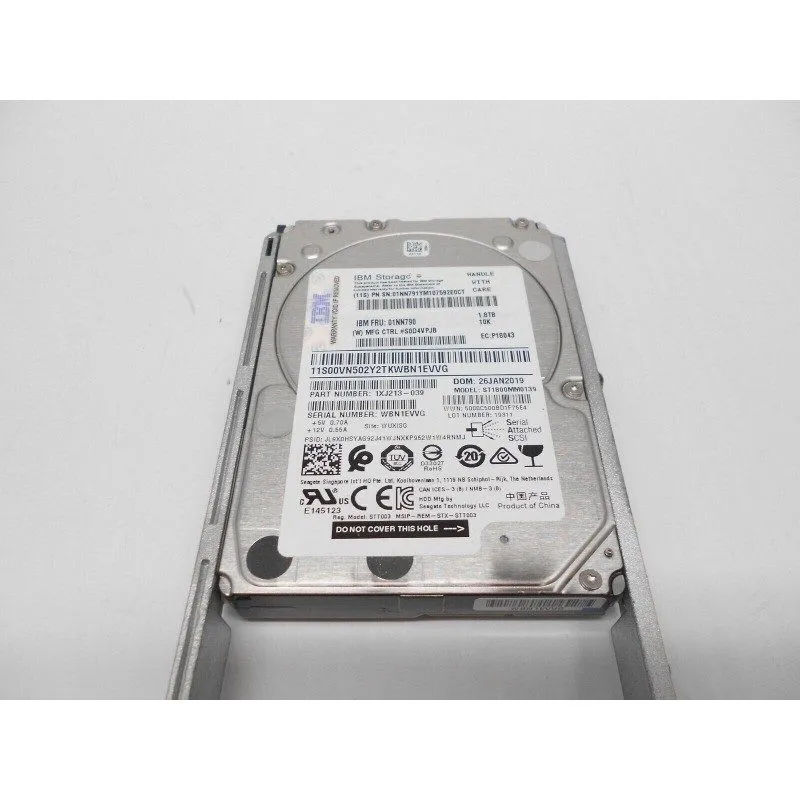 Жёсткий диск IBM 01NN790 01NN791 1.8TB 10K 2.5" SAS 12Gbps Storwize V3700 Storag